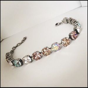Swarovski crystal bracelet, handcrafted